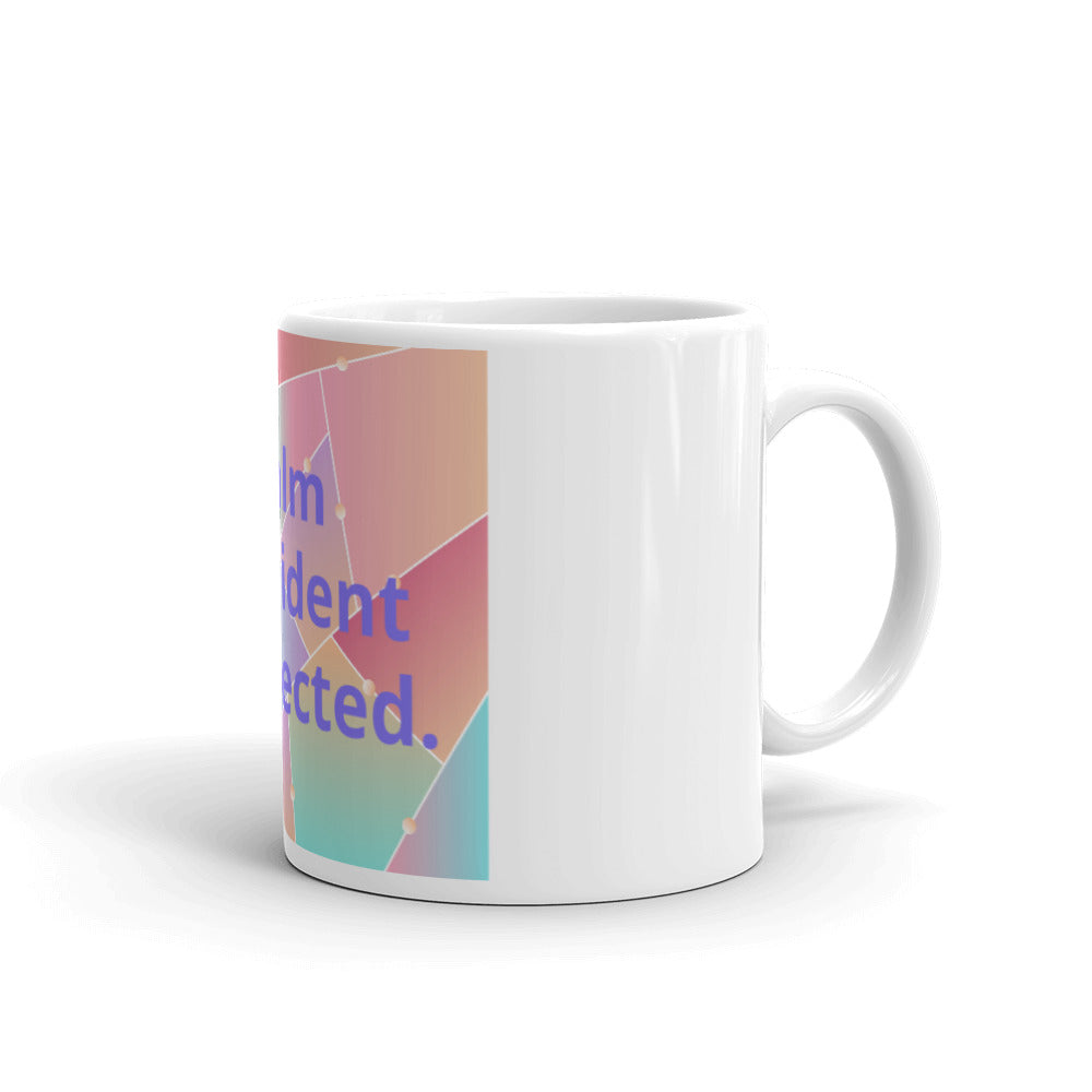 White glossy mug