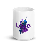 White glossy mug