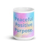 White glossy mug