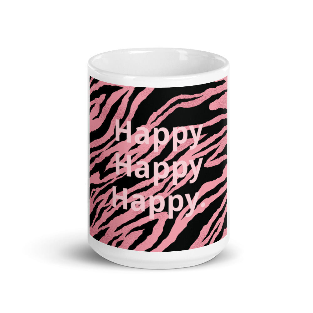 White glossy mug