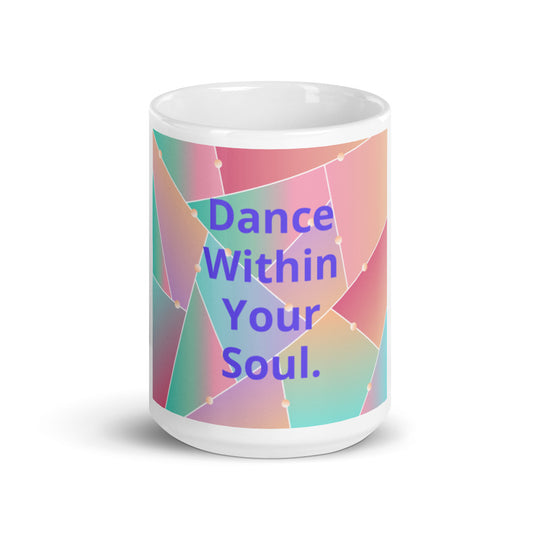 White glossy mug