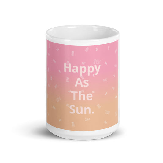 White glossy mug