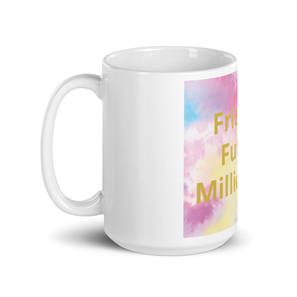 White glossy mug