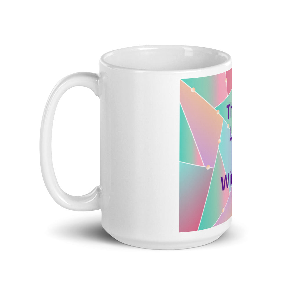 White glossy mug