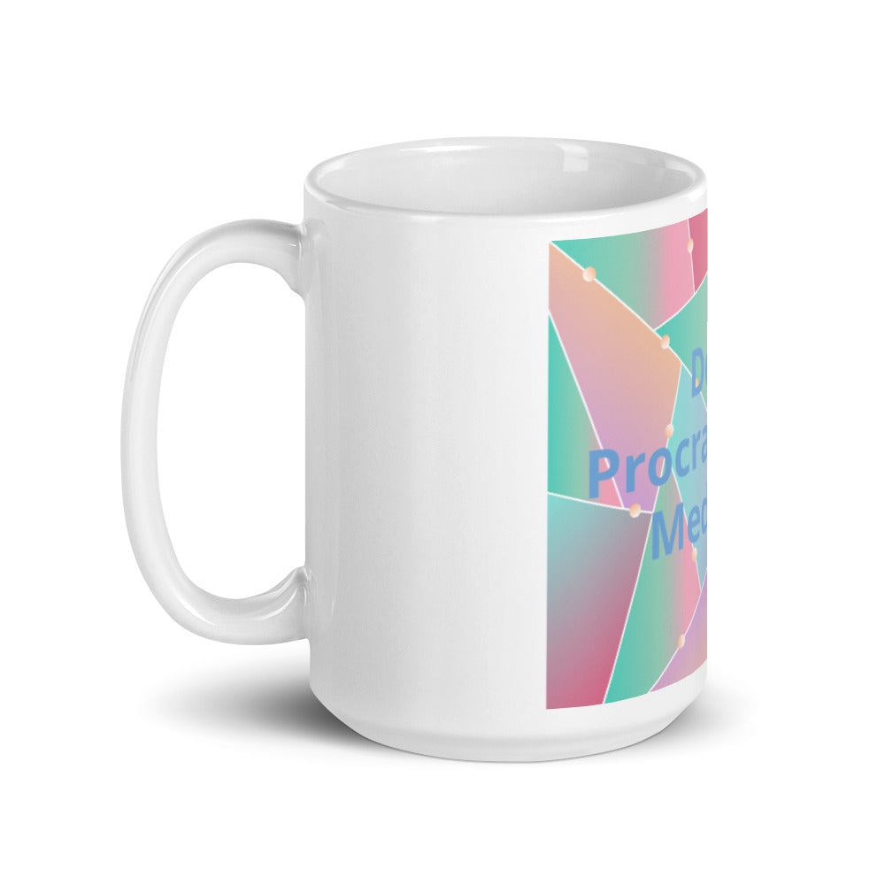 White glossy mug