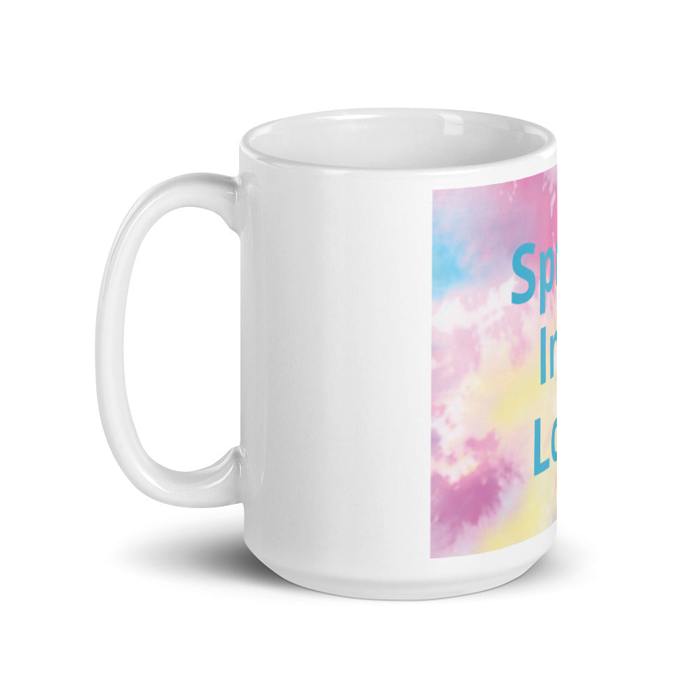 White glossy mug