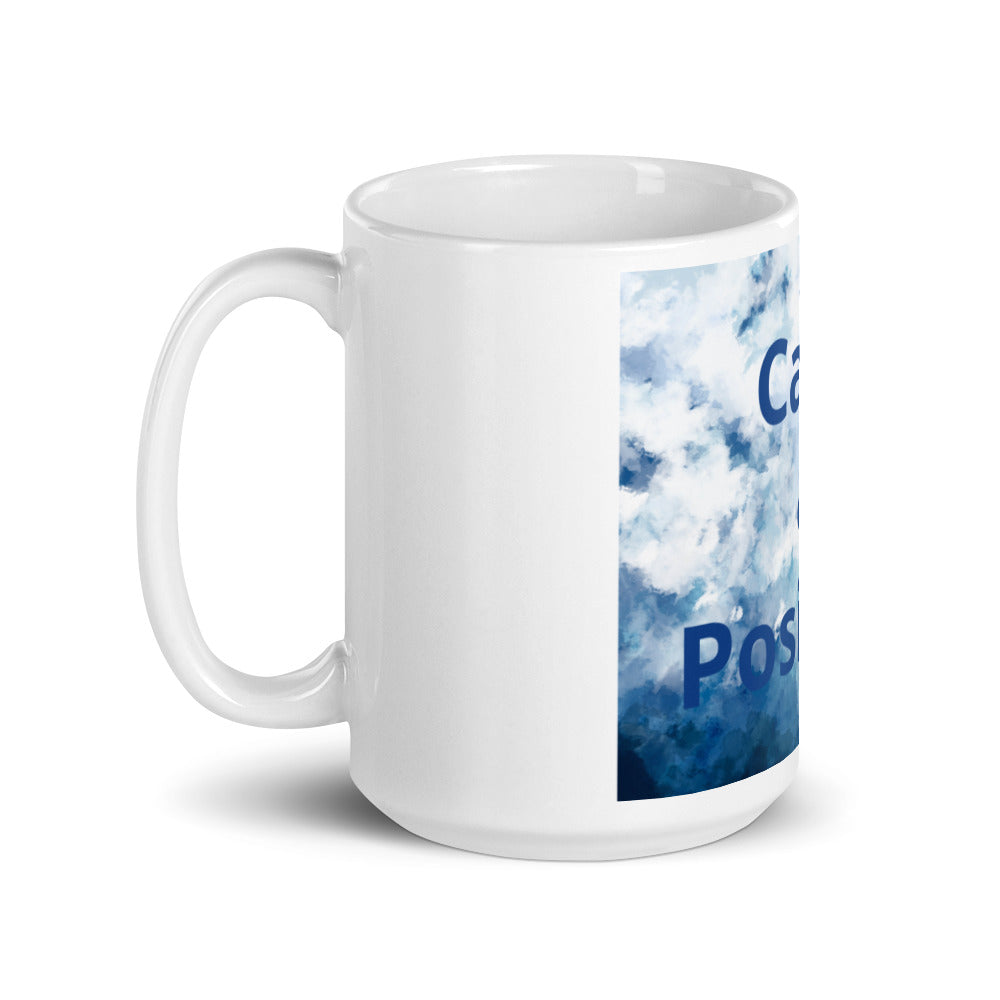 White glossy mug