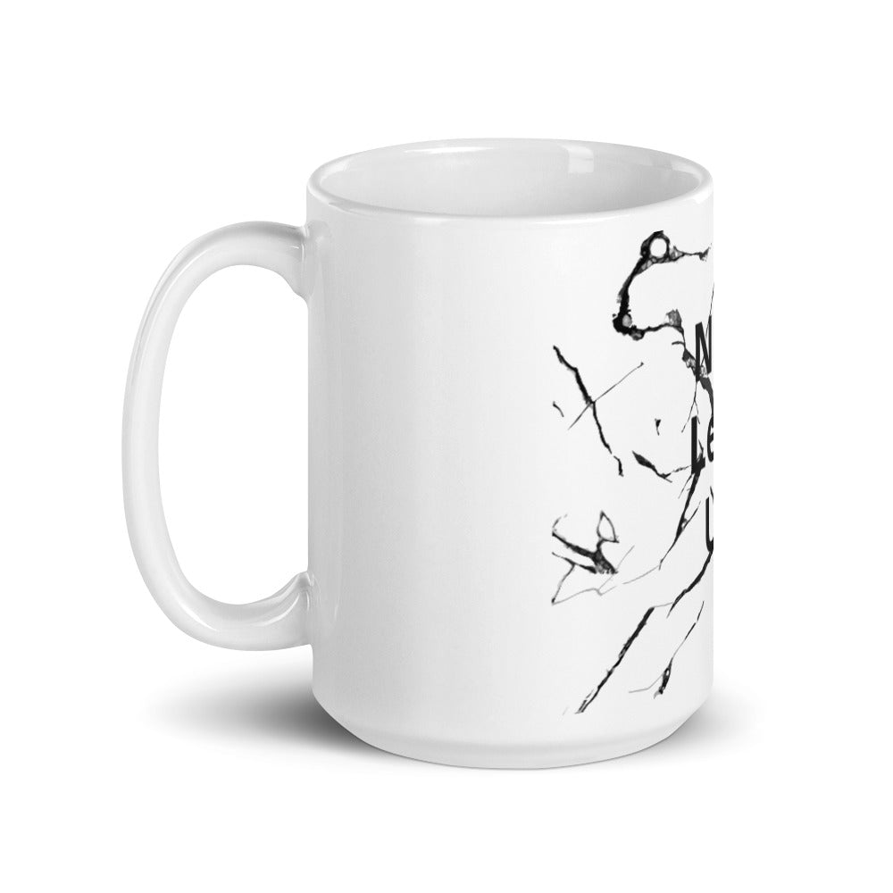 White glossy mug