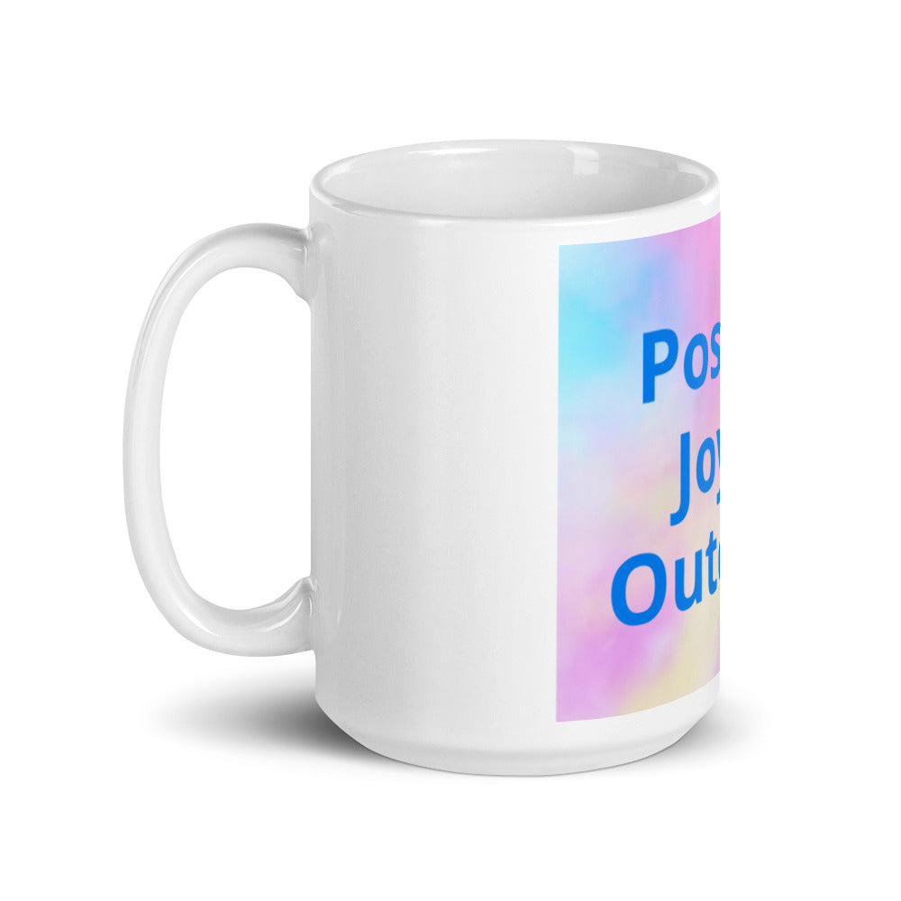 White glossy mug