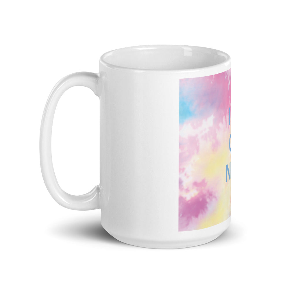 White glossy mug