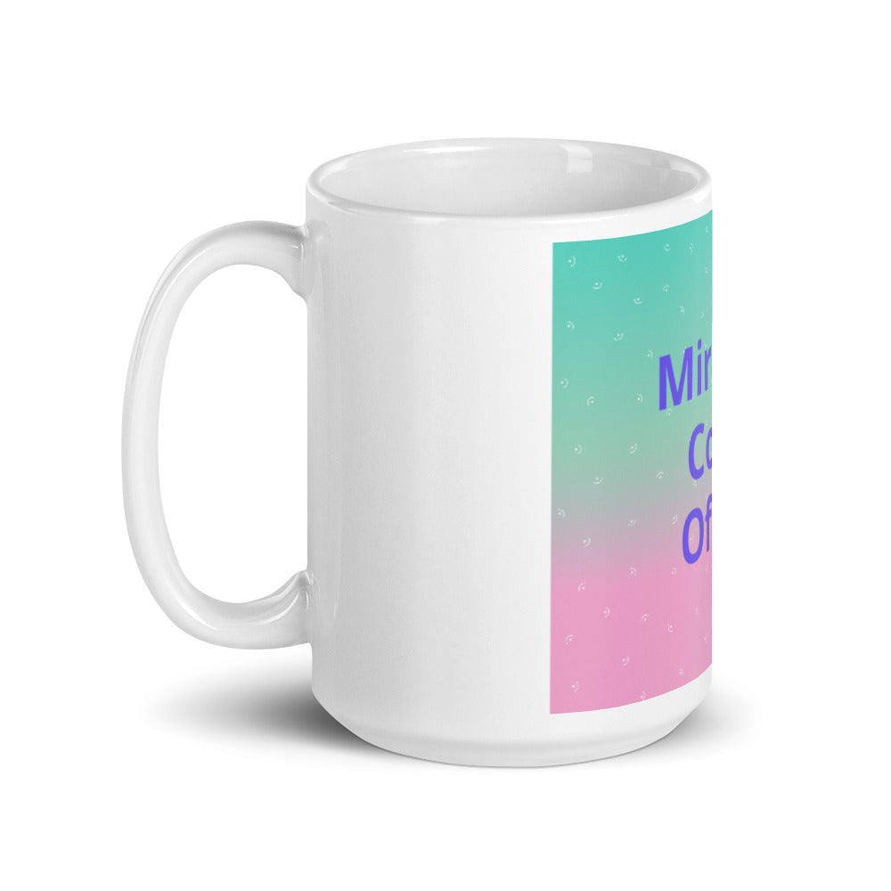 White glossy mug