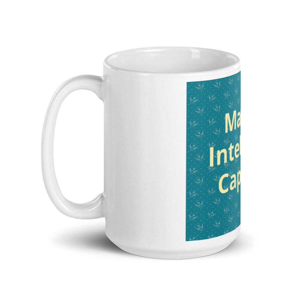White glossy mug