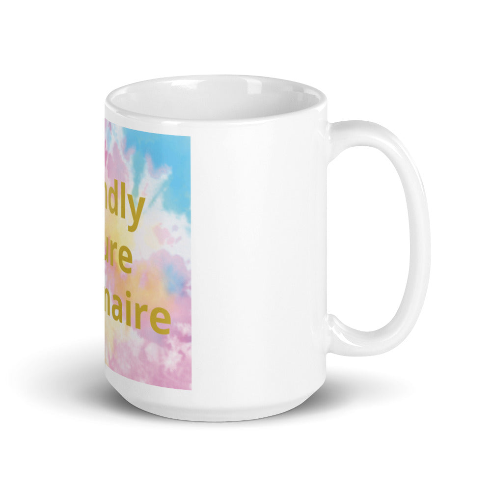 White glossy mug