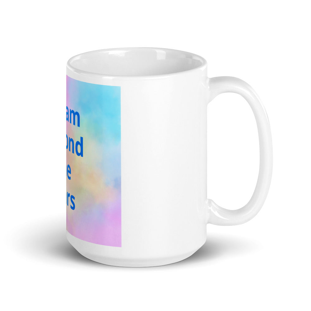 White glossy mug