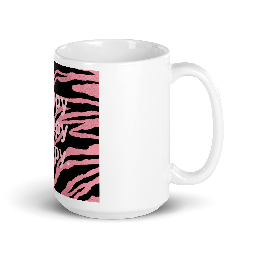White glossy mug