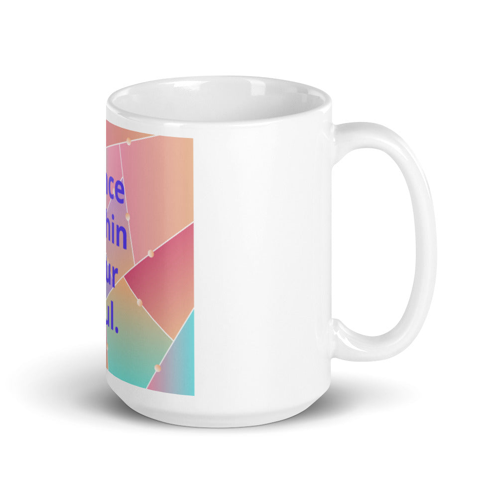 White glossy mug