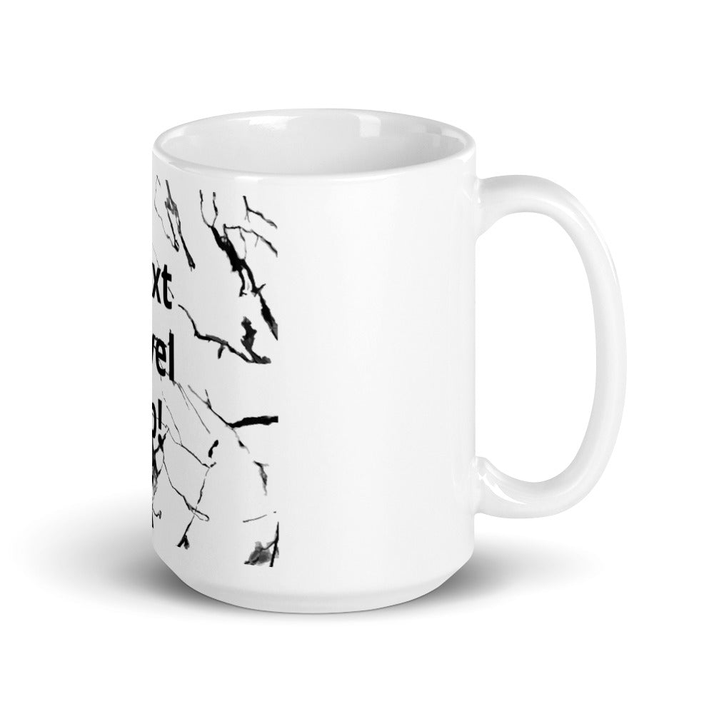 White glossy mug