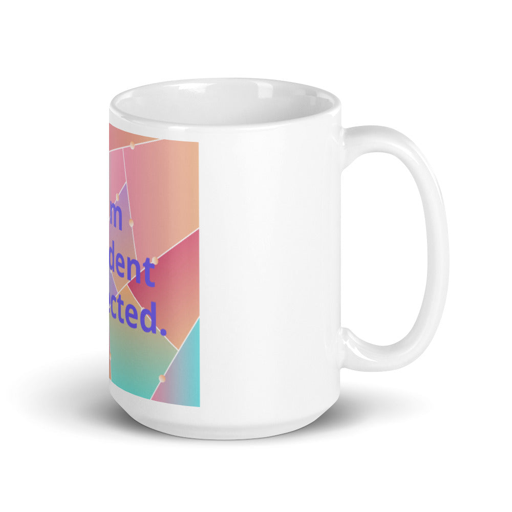 White glossy mug