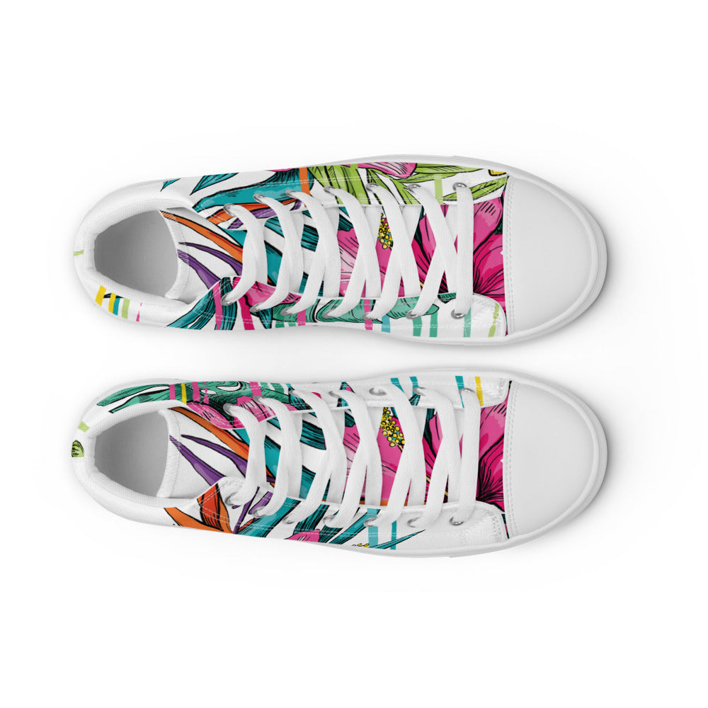 Women’s high top canvas shoes