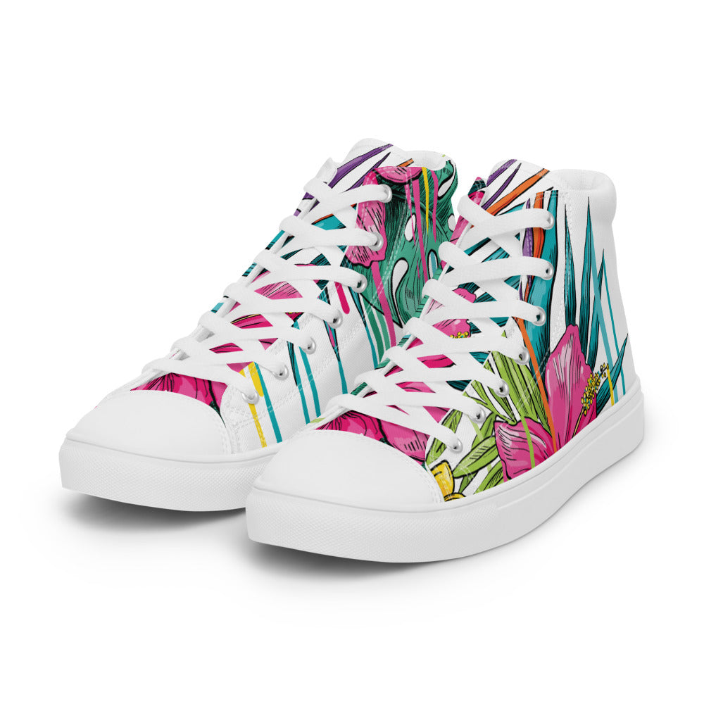 Women’s high top canvas shoes