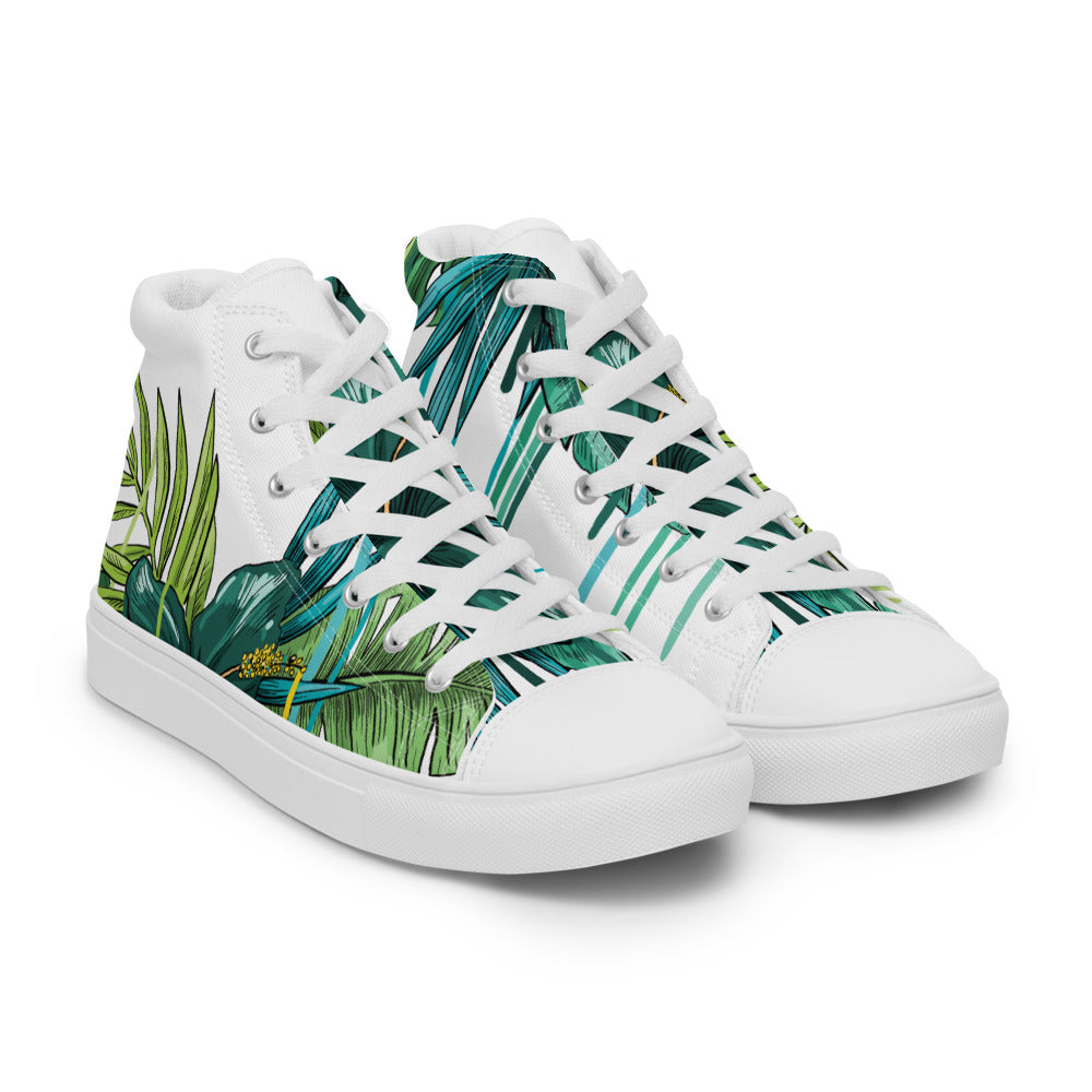 Women’s high top canvas shoes